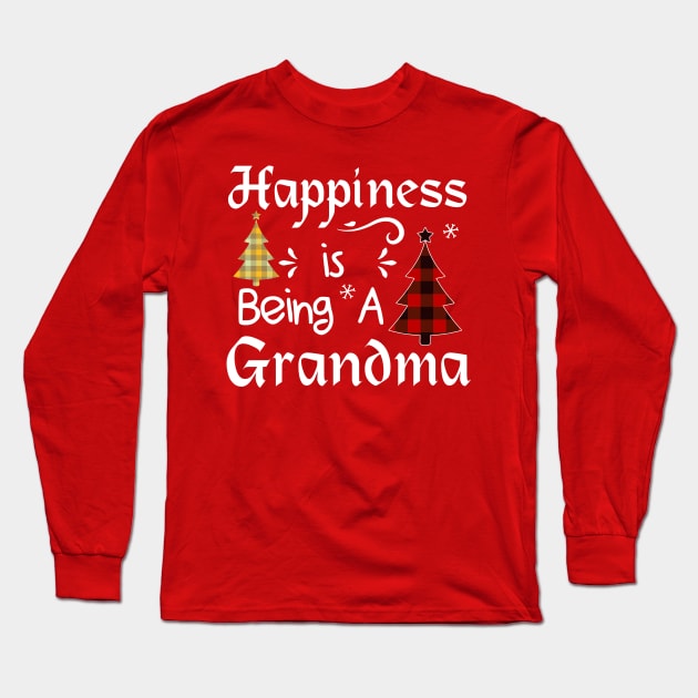 Happiness Is Being A grandma Long Sleeve T-Shirt by jobcratee